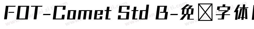 FOT-Comet Std B字体转换